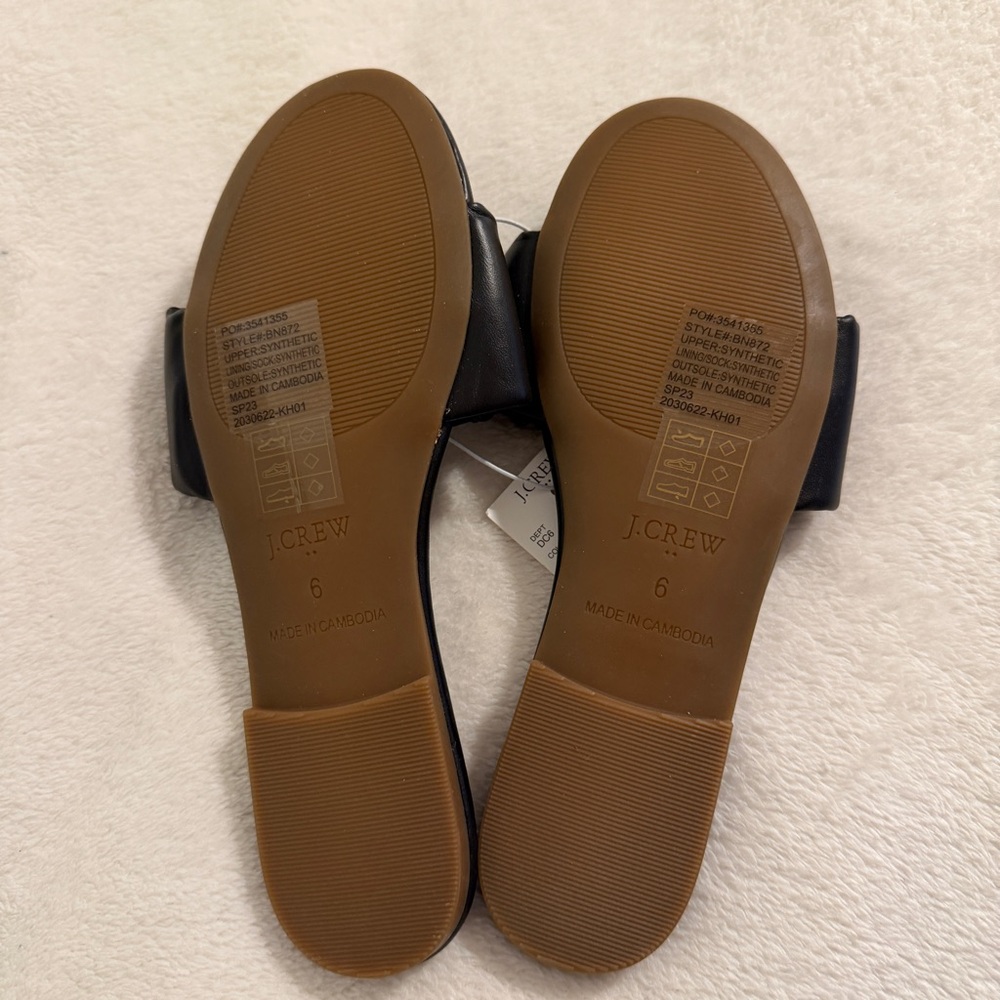 J.Crew Ruched Slides - Picture 3 of 4